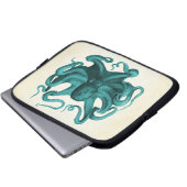 Vintager Oktopus Laptopschutzhülle (Vorne Knopf)
