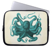 Vintager Oktopus Laptopschutzhülle (Vorderseite)