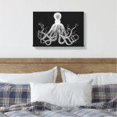 Vintager Oktopus Leinwanddruck (Insitu (Schlafzimmer))