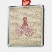 Vintager Oktopus Ornament Aus Metall (Links)