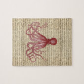 Vintager Oktopus Puzzle (Horizontal)