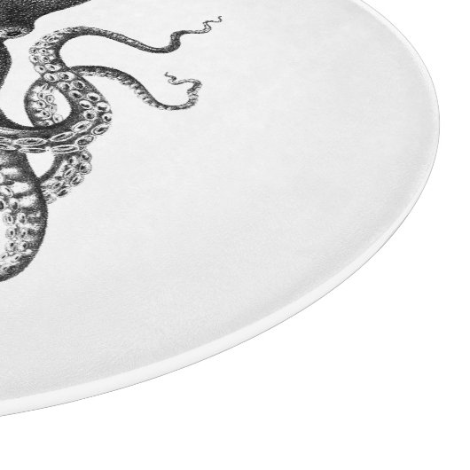 Vintager Oktopus Schneidebrett (Ecke)
