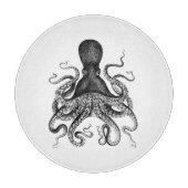 Vintager Oktopus Schneidebrett (Vorderseite)