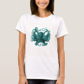 Vintager Oktopus T-Shirt (Vorderseite)