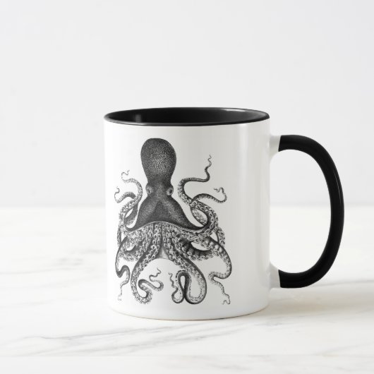 Vintager Oktopus Tasse (Rechts)