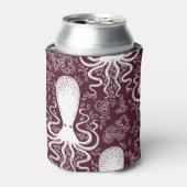 Vintager Oktopus: Unterwasser-Muster-Splendor Dosenkühler (Kanne Vorderseite)