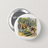 Vintager Old King Cole Kinderzimmer Rhyme Gedicht  Button (Vorne & Hinten)