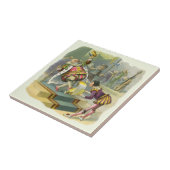 Vintager Old King Cole Kinderzimmer Rhyme Gedicht Fliese (Seite)