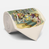 Vintager Old King Cole Kinderzimmer Rhyme Gedicht  Krawatte (Gerollt)