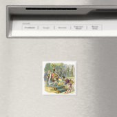 Vintager Old King Cole Kinderzimmer Rhyme Gedicht  Magnet (In Situ (Geschirrspüler))