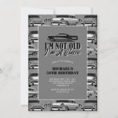 Vintager Oldtimer Erwachsener Geburtstag Einladung (Vorderseite)