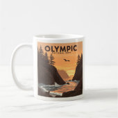 Vintager olympischer Nationalpark Kaffeetasse (Links)