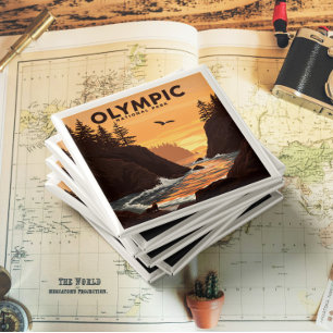 Vintager olympischer Nationalpark Magnet