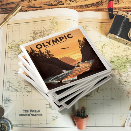 Vintager olympischer Nationalpark Magnet
