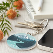 Vintager olympischer Nationalpark Schlüsselanhänger (Vorderseite rechts)