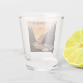 Vintager olympischer Nationalpark Schnapsglas (Rückseite)