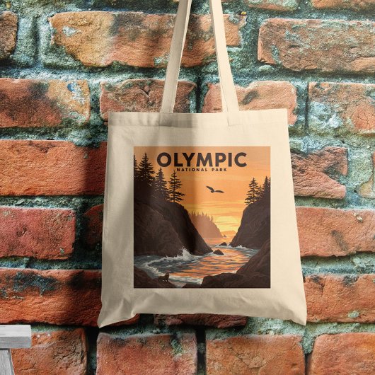 Vintager olympischer Nationalpark Tragetasche