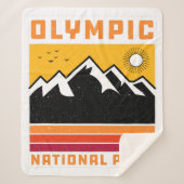 Vintager Olympischer Nationalpark Washington Souve Sherpadecke (Vorderseite)