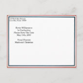 Vintager Onkel Sam Ankündigung Datum freihalten (Rückseite)