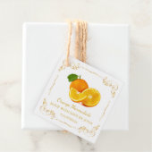 Vintager Orange Marmalade Square Hang Tag Geschenkanhänger (Beispiel)