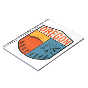Vintager Oregon Portland Crash & Spa Notizblock