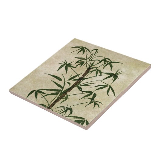 Vintager Orientalischer Bambus 1 Fliese (Seite)