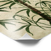 Vintager Orientalischer Bambus 1 Fotodruck (Ecke)