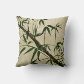 Vintager Orientalischer Bambus 1 Kissen (Rückseite)