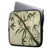 Vintager Orientalischer Bambus 1 Laptopschutzhülle (Vorderseite Links)