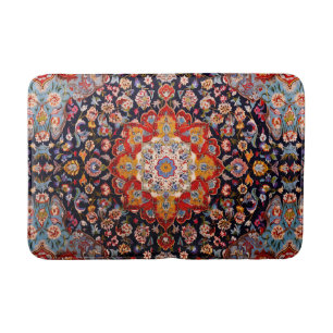 Vintager Orientalischer Rotpersischer Rug Badematte