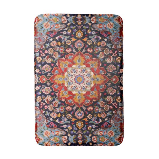 Vintager Orientalischer Rotpersischer Rug Badematte (Vorderseite Vertikal)