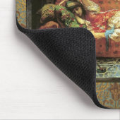 Vintager Orientalist, der Mousepad malt (Ecke)