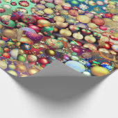 Vintager Ornament-Sampler Geschenkpapier (Ecke)