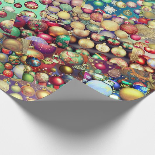 Vintager Ornament-Sampler Geschenkpapier (Ecke)