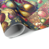 Vintager Ornament-Sampler Geschenkpapier (Rolleneckpunkt)