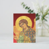 Vintager orthodoxer Ikon, Angel Gabriel Postkarte (Stehend Vorderseite)