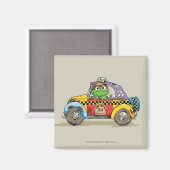Vintager Oscar-Taxidienst Magnet (Vorderseite/Rückseite)