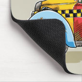 Vintager Oscar-Taxidienst Mousepad (Ecke)