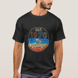 Vintager Osten. 1970 52. Geburtstag Geboren im Jah T-Shirt