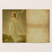 Vintager Osterangel Grüße Folienkarte (Innenseite)