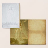 Vintager Osterangel Grüße Folienkarte (Anzeige)