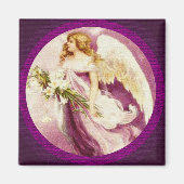 Vintager Osterangel texturiert Magnet (Vorne)