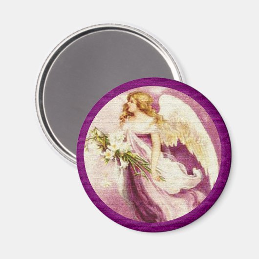 Vintager Osterangel texturiert Magnet (Vorderseite/Rückseite)