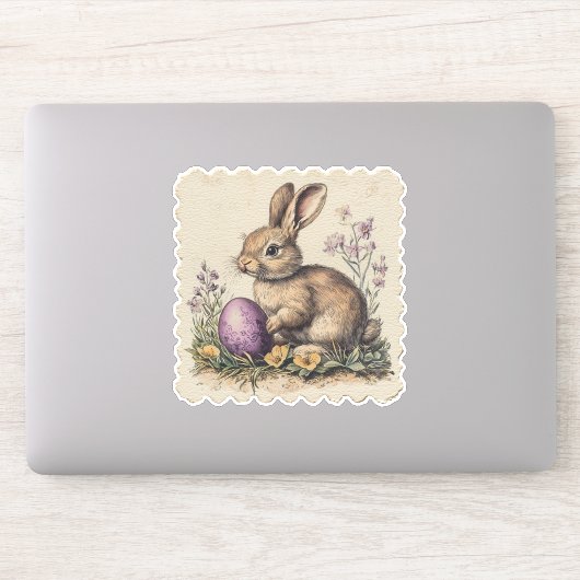 Vintager Osteraufkleber Aufkleber (Computer)