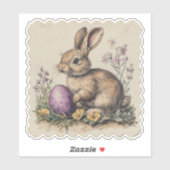 Vintager Osteraufkleber Aufkleber (Blatt)