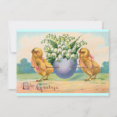 Vintager Osterbrunch Einladung (Vorderseite)