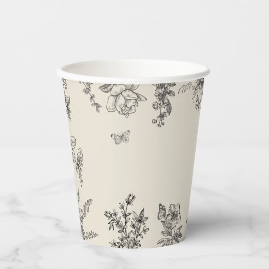 Vintager Osterduft Pappbecher (Vorderseite)