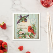 Vintager Osterfrühling Serviette (Beispiel)