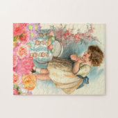 Vintager Osterfrühling und Ei Puzzle (Horizontal)