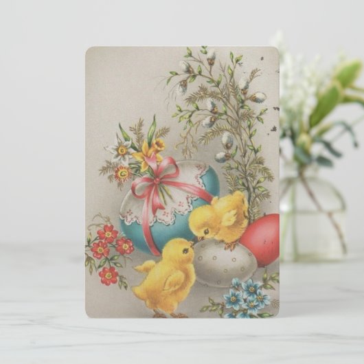 Vintager Ostergruß (Stehend Vorderseite)